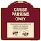 Signmission Guest Parking Unauthorized Vehicles Towed Owner Expense Aluminum Sign, 18" L, 18" H, BU-1818-23928 A-DES-BU-1818-23928 - alternate 1